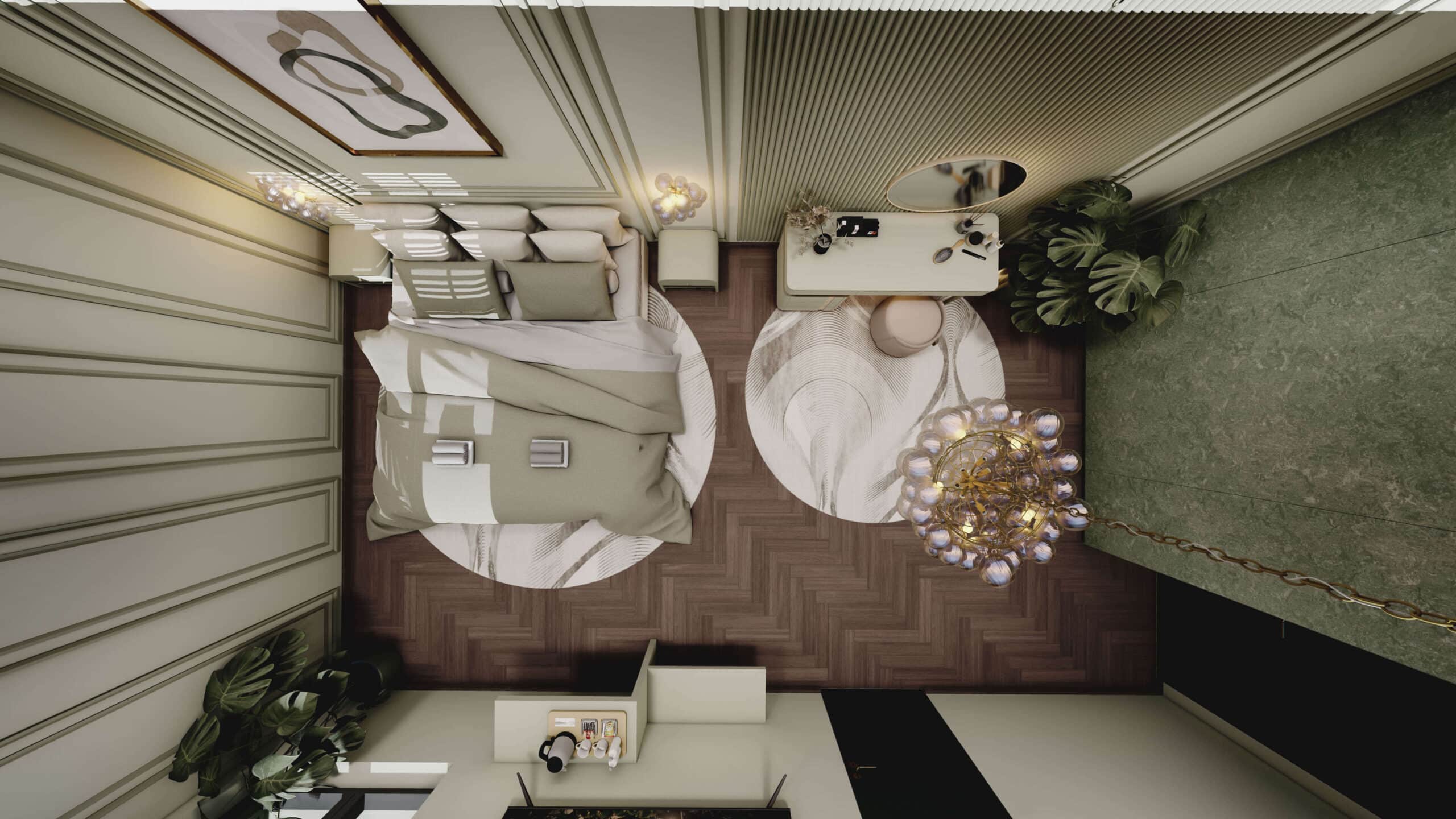 חדר שינה פרויקט Miltiadou אתונה