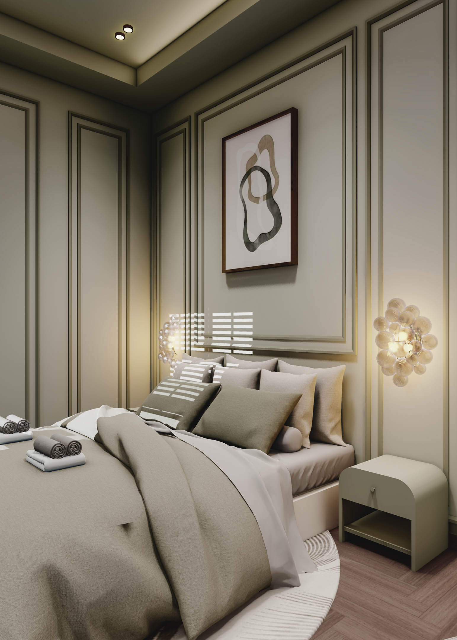 חדר שינה פרויקט Miltiadou אתונה