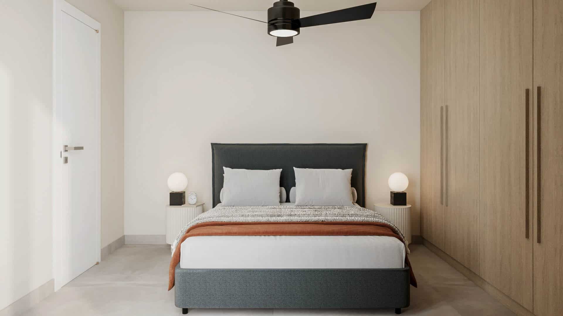 פרויקט Acharnon הדמיית פנים של חדר השינה