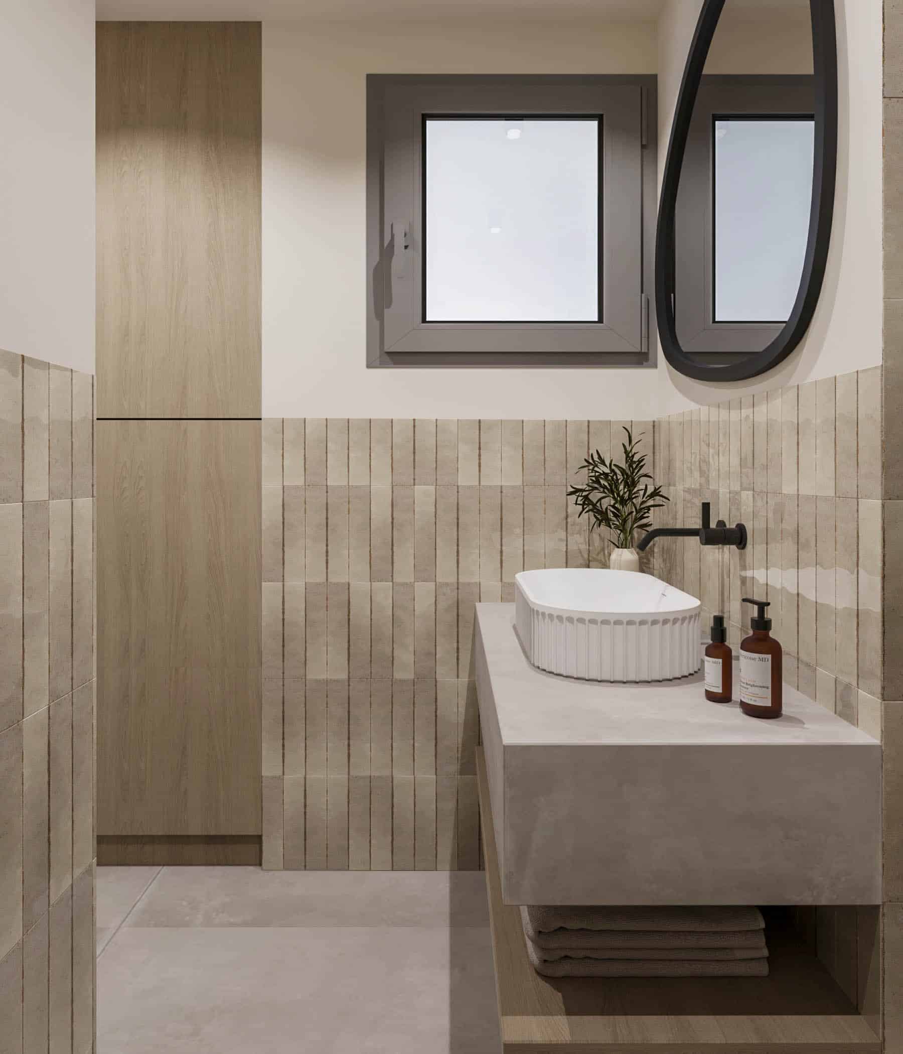 פרויקט Acharnon הדמיית פנים של השירותים