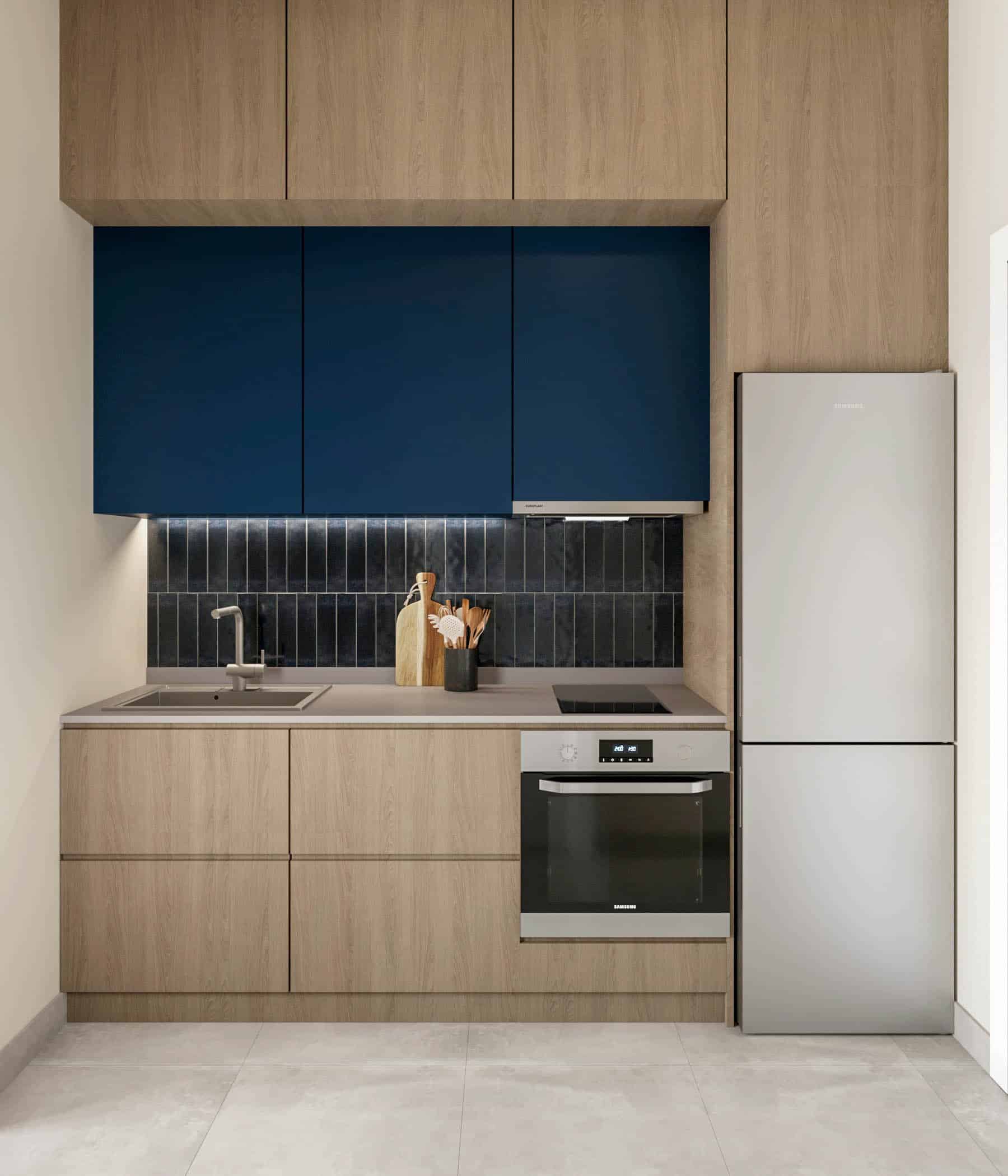 פרויקט Acharnon הדמיית פנים של המטבח