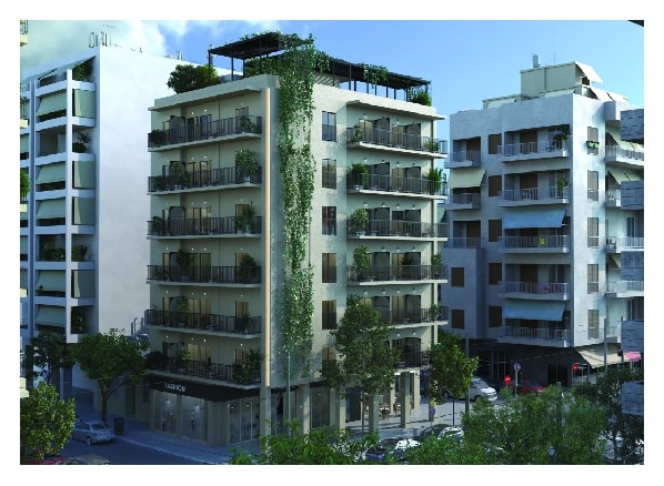 פרויקט Acharnon הדמיית חוץ של המבנה