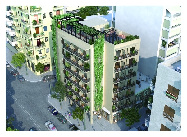 פרויקט Acharnon הדמיית חוץ של המבנה