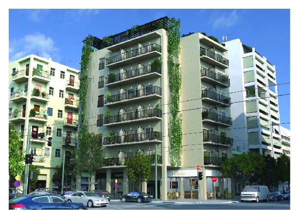 פרויקט Acharnon הדמיית חוץ של המבנה