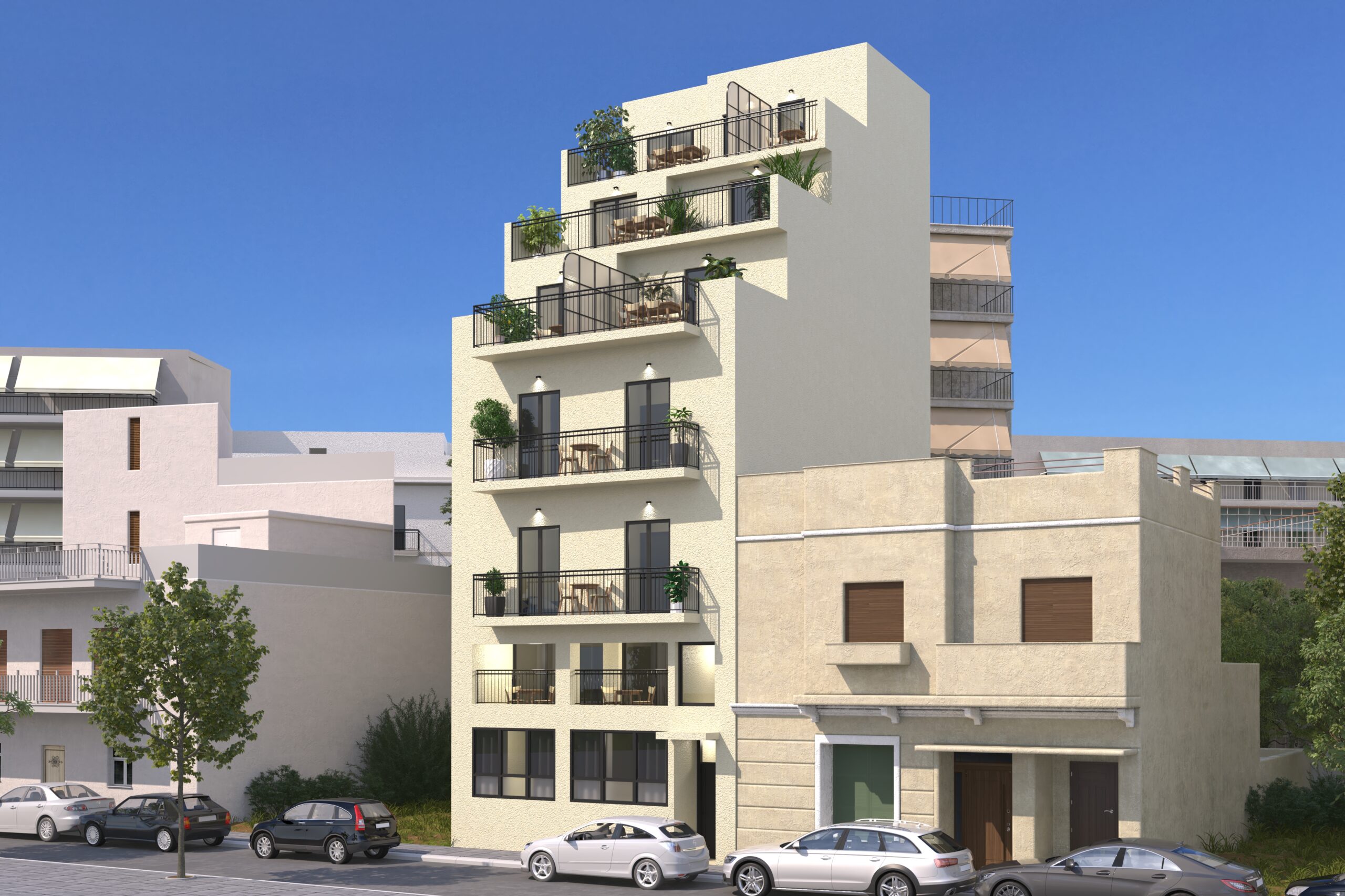 פרויקט אמפליאניס הדמיית חוץ של הבניין