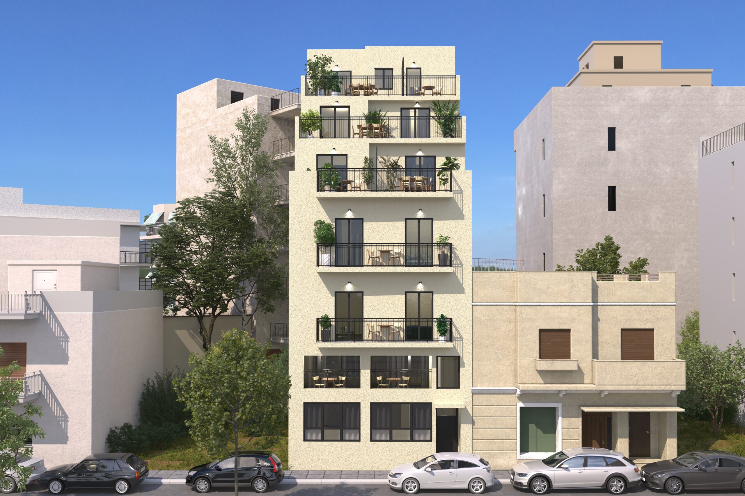 פרויקט אמפליאניס הדמיית חוץ של הבניין