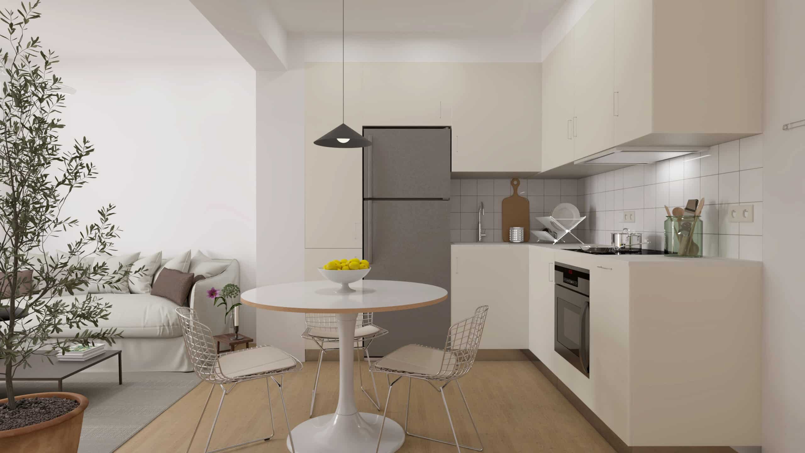 פרויקט אמפליאניס הדמייה של המטבח